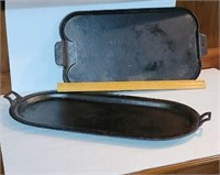 2x$ cast iron griddles - 1 is Wagner