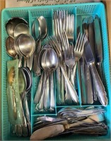 Contents of drawer - mixed sets of flatware
