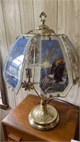 touch Lamp with eagle shade