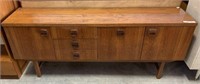 MID CENTURY SIDEBOARD WITH DROP FRONT,