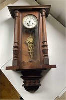 Antique mahogany(?) clock - needs some repair