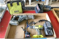 Ryobi cordless set w bat & chrgr- all works