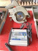 Battery charger, B&D circle saw