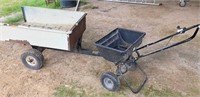 seeder & metal yard cart