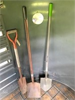 3 shovels