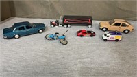 Lot of die cast cars. Includes an Alfa Remero and
