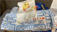 Vintage PAC-Man bed set. Includes fitted twin