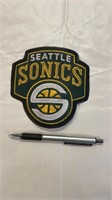 Large leather NBA Seattle Sonics Patch
