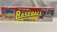 Unopened 1991 Topps Baseball Cards Complete Set.