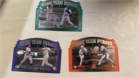 Lot of (3) 1998 Upper Deck Home Town Hero Cards.
