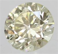0.03 ct Light Yellow VS1 Round Brilliant Diamond