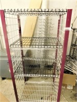 Wire shelving, 18x25.5x54