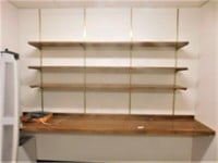 Counter top and shelving system, 18x102