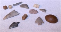 Lot of Arrowheads and other rock pieces