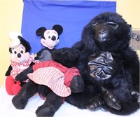 Lot of Mickey Mouse and other Plush Toys