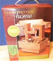 Sarah Peyton Home Nature Wood Fountain NIB