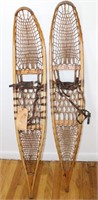 Large US Snocraft Pair Antique Snowshoes w/tag