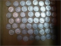 55 Roosevelt dimes - 1964 & earlier