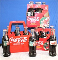 Lot of Coca-Cola Christmas Santa  Bottles