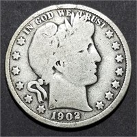 1902 Barber Half Dollar - Underrated Date!