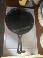 Enamel Coated Cast Iron Skillet, NuWave