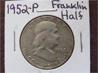 1952 P FRANKLIN HALF DOLLAR 90%