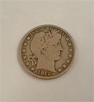 1912 barber/liberty head half dollar