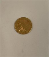 1913 gold Indianhead $5 medallion