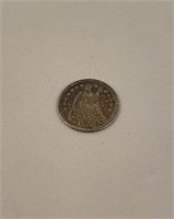 1854 seated liberty half dime