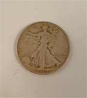 1939S walking liberty half dollar