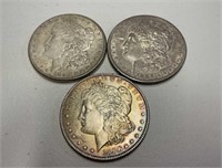 Morgan liberty dollars 1886 x3 (1 w/S)