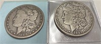 Morgan liberty dollars, 1888 and 1889-O