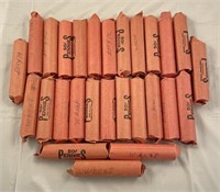 27 rolls wheat pennies Miscellaneous years