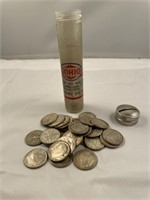 1940s, 50s, 60s Mercury dimes with SOHIO dime
