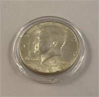 1964 Silver half dollar