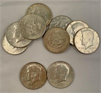 8–1967, 2-1969 Kennedy half dollars
