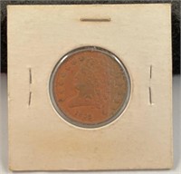 1835 half cent coin, Very good Condition