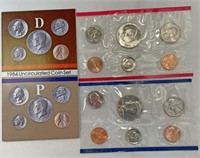 1984 uncirculated (mint) coin set Philadelphia