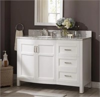 New allen + roth Moravia 48” Marble Vanity damaged