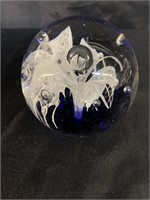3 1/2" GLASS PAPERWEIGHT