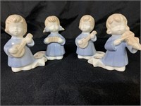 (4)  3" ANGEL CANDLE HOLDERS