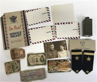 Lot of Assorted Vintage Military Related Items