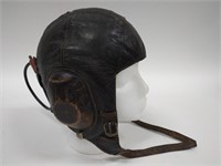 WWII Era Leather German Flight Helmet