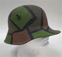 Restored WWI German Camouflage Helmet