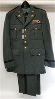 Vintage US Army Major Uniform w/ Dogtags