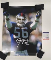 Lawrence Taylor Autographed Poster PSA COA