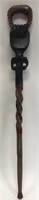 Hand Carved African Style Walking Stick