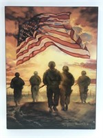 "Soldiers Walking Together" Print by Bonnie Mohr