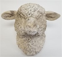 Vintage Wall Mounted Plaster Sheep Head