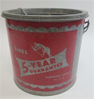 Vintage Mit-Shel Floating Minnow Bucket